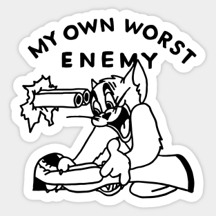 My Own Worst Enemy Sticker